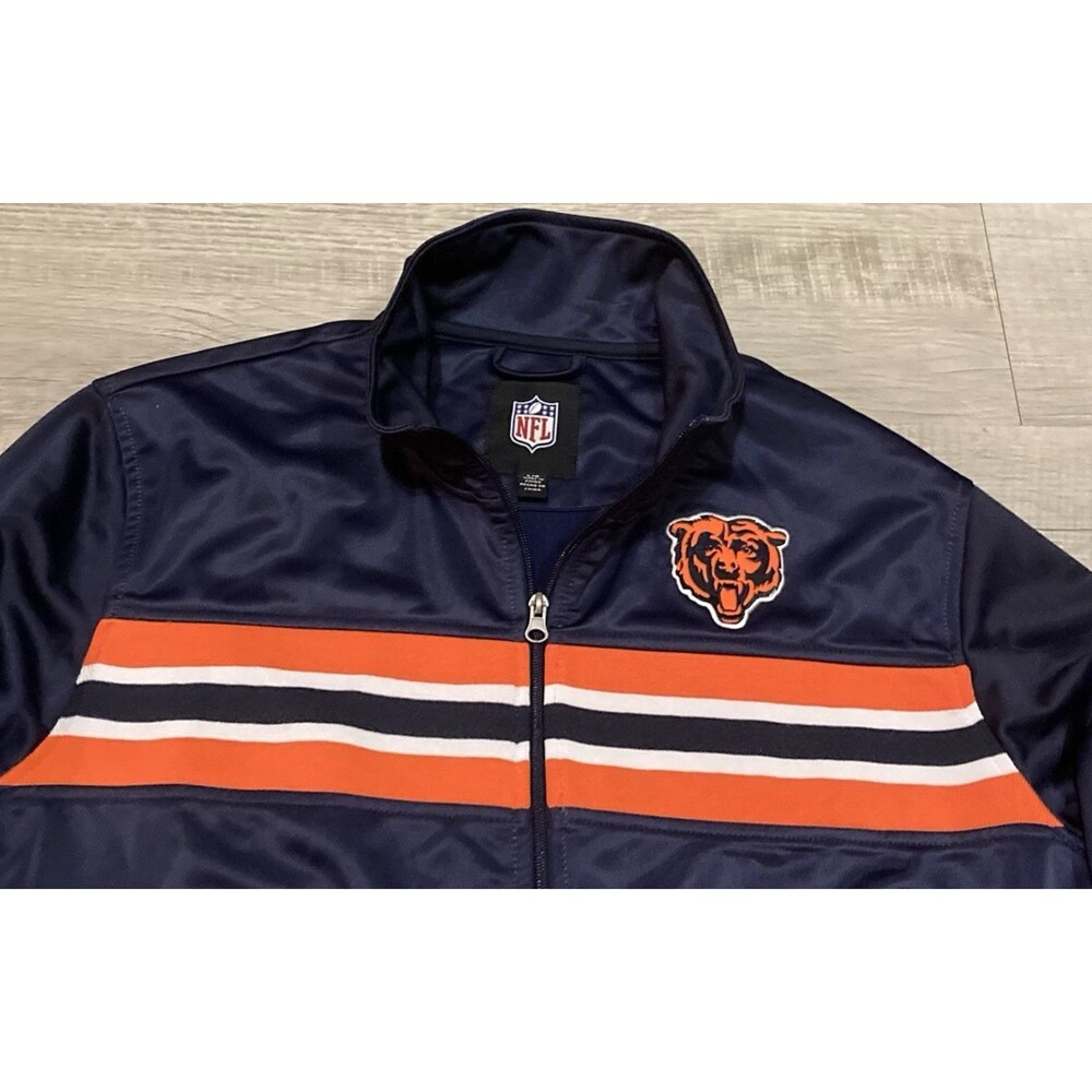 Chicago Bears G-III Mens Zip Up Jacket Large Fleece Lined NFL Football